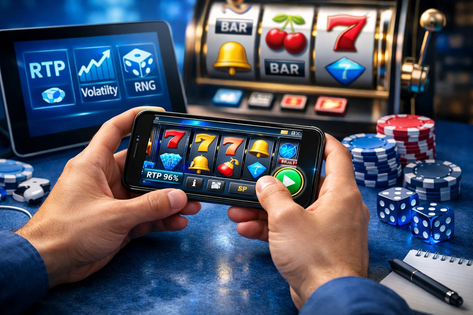 Hướng dẫn cơ bản cho người mới chơi slot trực tuyến trên thiết bị di động